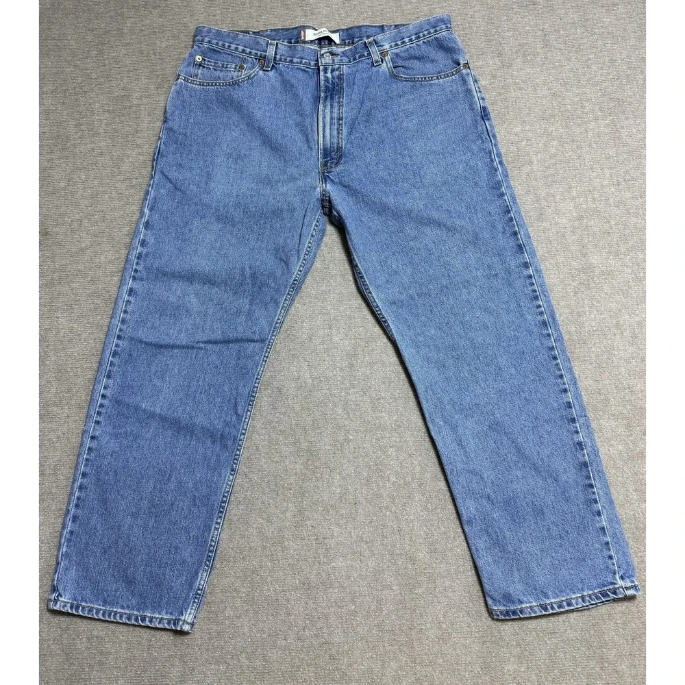 Levis 505 Jeans Mens 42x30 Blue Regular Fit Straight Leg Denim‎ Made In Canada